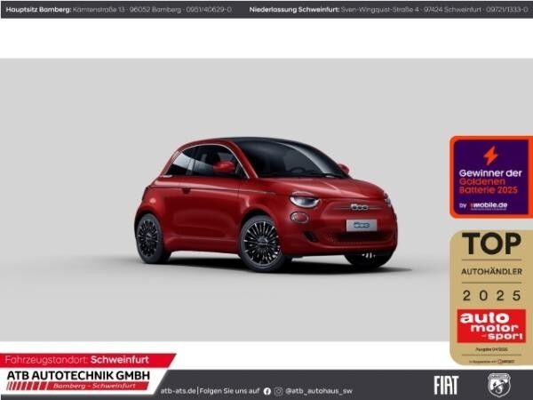 Fiat 500e Cabrio 42 kWh LaPrima Navi LED ACC Apple CarPlay