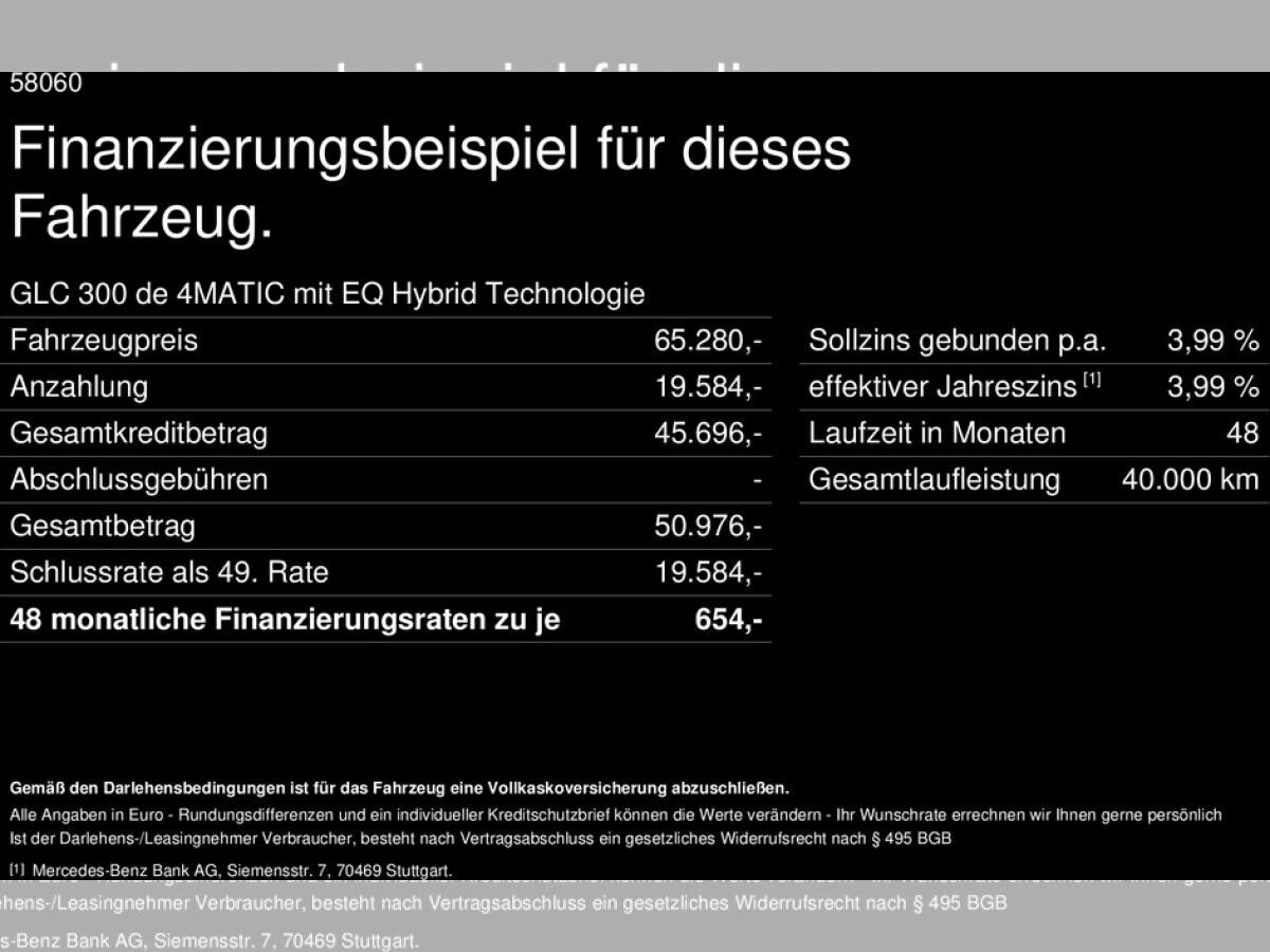Mercedes-Benz GLC 300 de 4M AMG Digital-Light Pano AHK 360°-K.