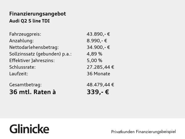 Audi Q2 35 TDI S-LINE+MATRIX+KAMERA+AHK+GRA+KEYLESS