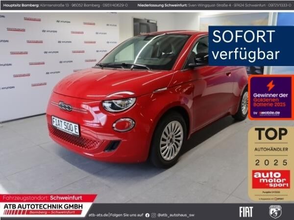Fiat 500e MY25 RED 23,8 kWh Apple CarPlay Klimaautom DAB