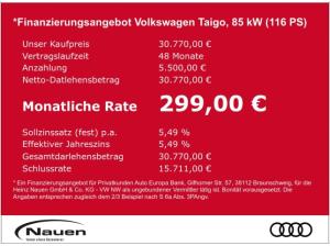 Volkswagen Taigo R-Line 1,0 l TSI DSG AHK KAMERA IQ DRIVE SHZ