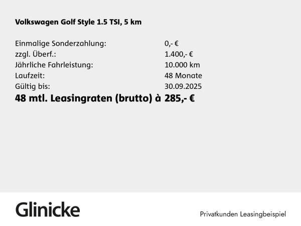 Volkswagen Golf Style 1,5l TSI 6-Gang*Navi*Klima*Head-up