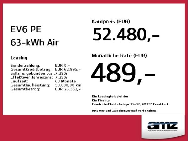 Kia EV6 PE 63-kWh Air *NEU*FACELIFT