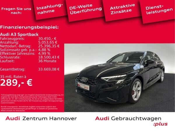 Audi A3 Sportback S line 45 TFSIe Kamera LED Navi ACC