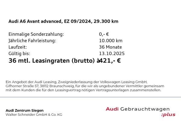 Audi A6 Avant 45 TFSI advanced Pano Matrix LED RFK Navi