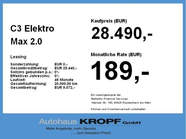 Citroën C3 Elektro Max **Elektrohammer**