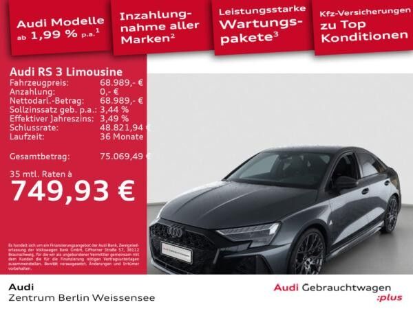 Audi RS3 Limousine 2.5 TFSI*RS*CARBON*SONOS*ASG*HUD*