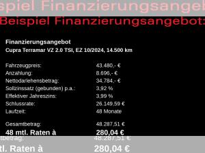 Cupra Terramar VZ 2.0 TSI 4Drive / Matrix, Sennheiser