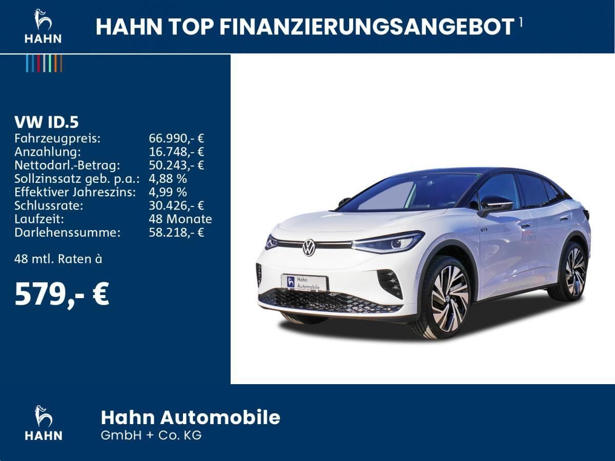 Volkswagen ID.5 GTX 250kW 79kWh 4MOTION HARMAN HUD AHK DCC