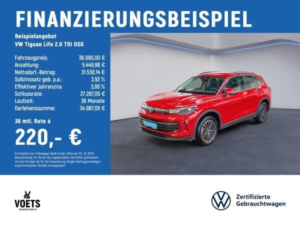 Volkswagen Tiguan Life 2.0 TDI DSG AHK+AreaView+NAVI