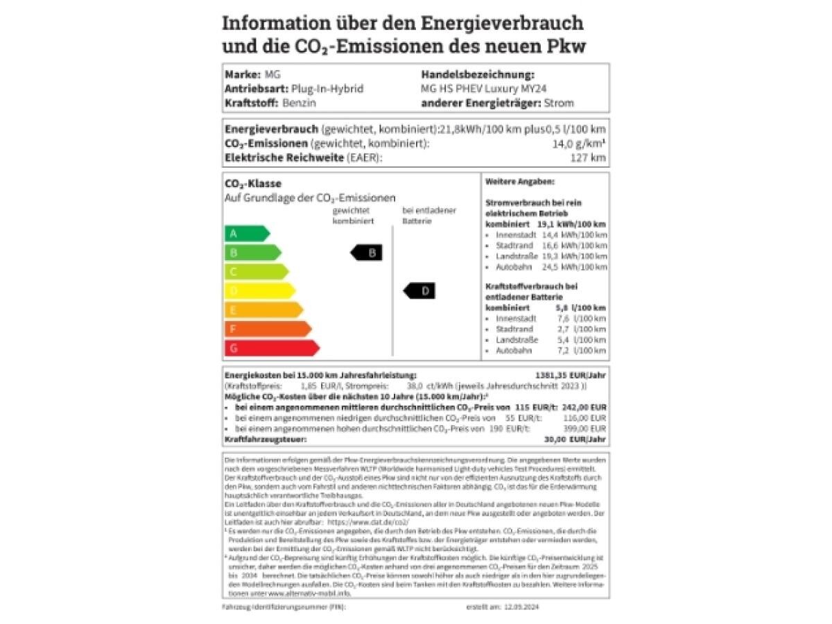 MG HS LUXURY PHEV Navi+Leder+Memory Sitze+360 Grad Kamera+LED+ACC+El. Heckklappe