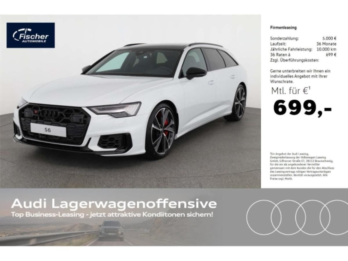 Audi S6 Avant TDI quattro LP: 120.035,- /Pano/B&O/Head-up/RS-Dachkantenspoiler
