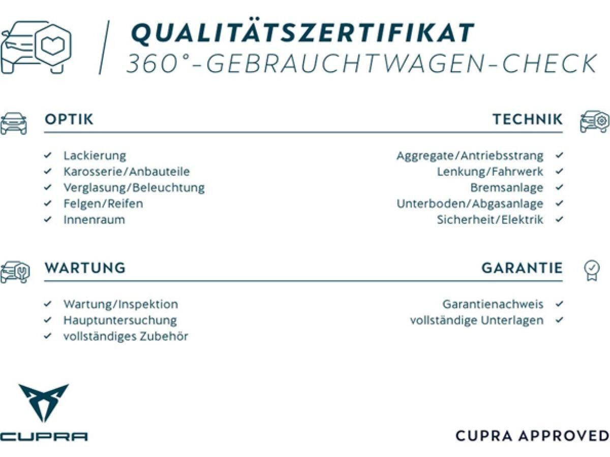 Cupra Leon Sp. 1.5 eTSI DSG AHK-Vorb.  INTELLIGENT | eHECK *nur mit 990€ Sonderzahlung gültig*