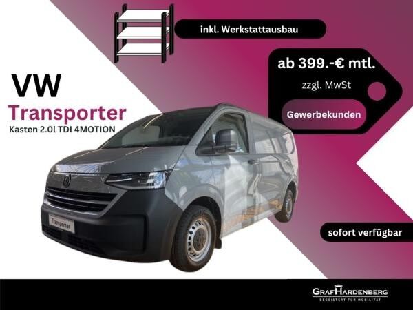 Volkswagen Transporter Kasten 2,0 l 110 kW TDI 4MOTION mit Werkstattausbau *sofort verfügbar*