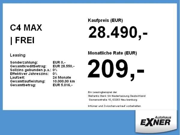 Citroën C4 MAX | FREI KONFIGURIERBAR | Privat