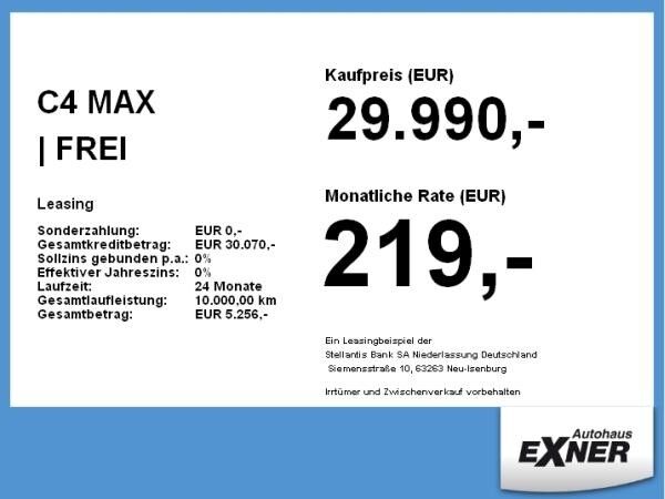 Citroën C4 MAX | FREI KONFIGURIERBAR | Privat