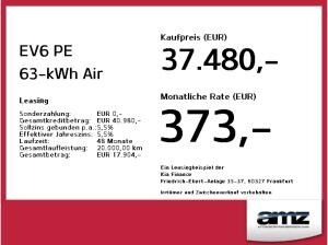 Kia EV6 PE 63-kWh Air *Sitzheizung*Fernlichtassistent