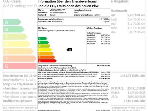 Volkswagen Taigo ENERGY 1.0 TSI *Allwetter*RFK*
