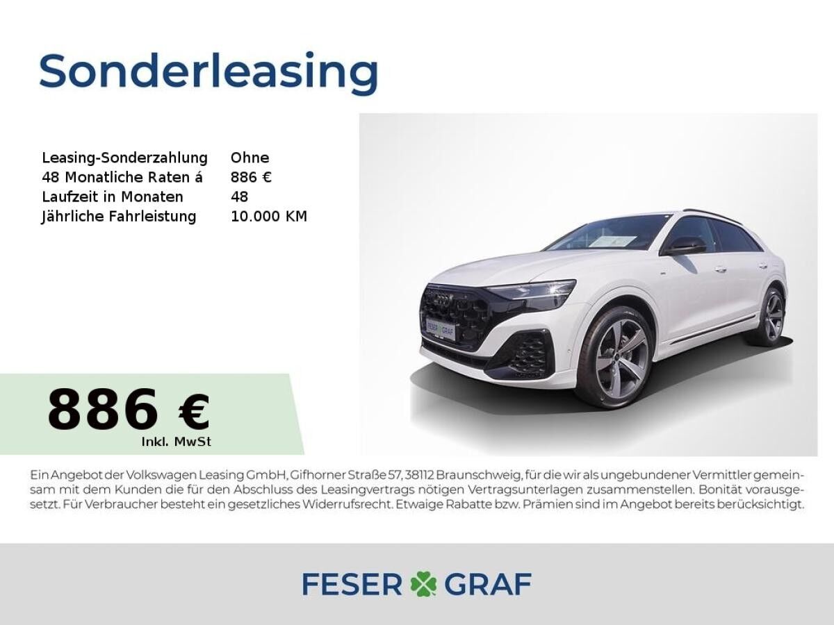 Audi Q8 SUV 55 S-Line TFSI e 4xSHZ ACC 22 Pano