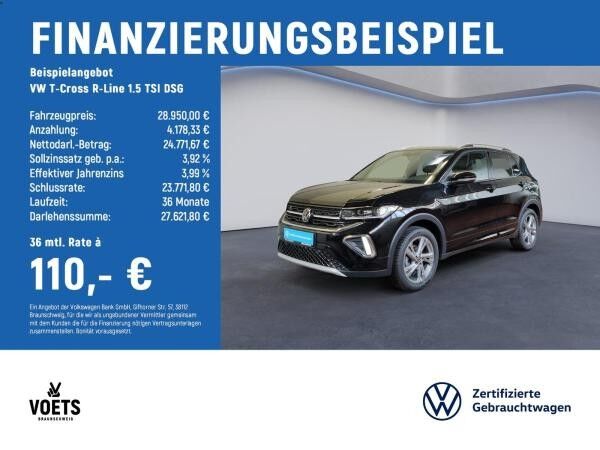 Volkswagen T-Cross R-Line 1.5 TSI DSG MATRIX-LED+ACC+RearView