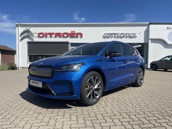 Skoda ENYAQ iV 80 82 kW Sportline Matrix AHK WKR Head-Up inkl. Winterräder, Garantieverlängerung möglich