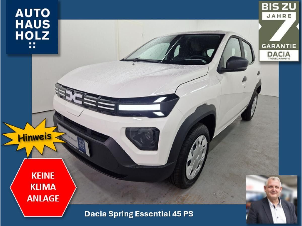 Dacia Spring Essential ELECTRIC 45 🔌🔍STOP > >>OHNE KLIMAANLAGE