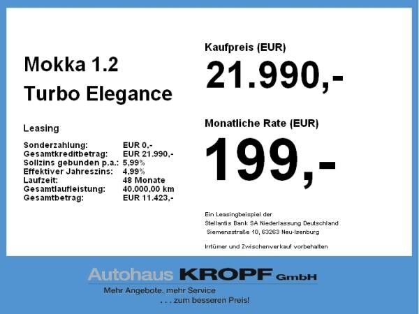 Opel Mokka 1.2 Turbo Elegance FLA LM KAM LED W-Paket