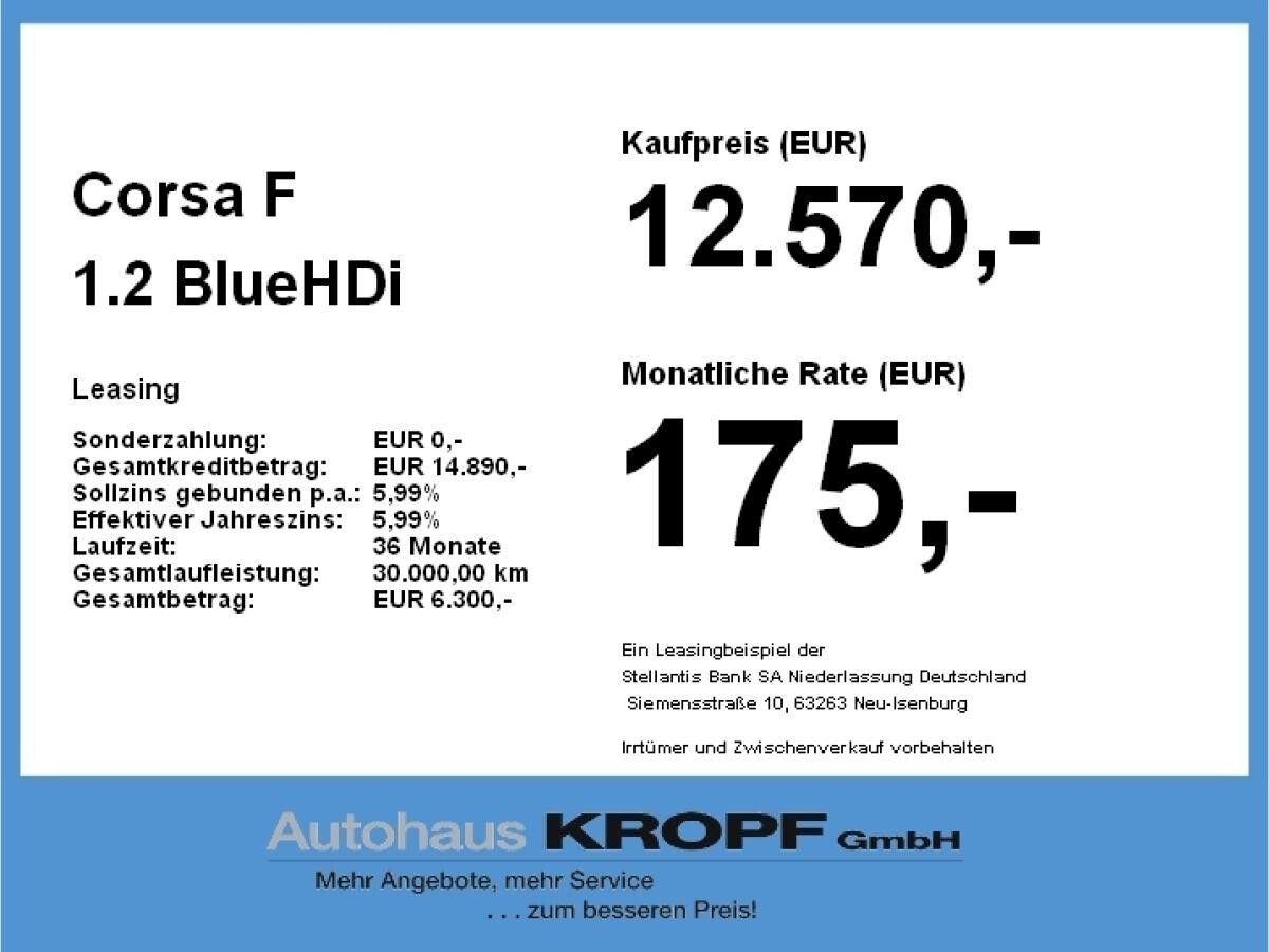 Opel Corsa F 1.2 Navi+SHZ+Winterp.+Kam.+PDC+SpurH