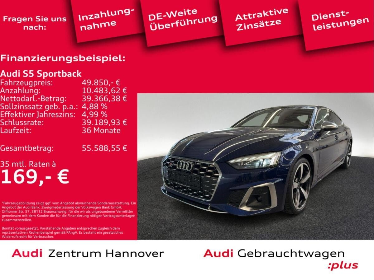 Audi S5 Sportback 3.0 TDI qu. Standh. Matrix Pano B&O Kamera