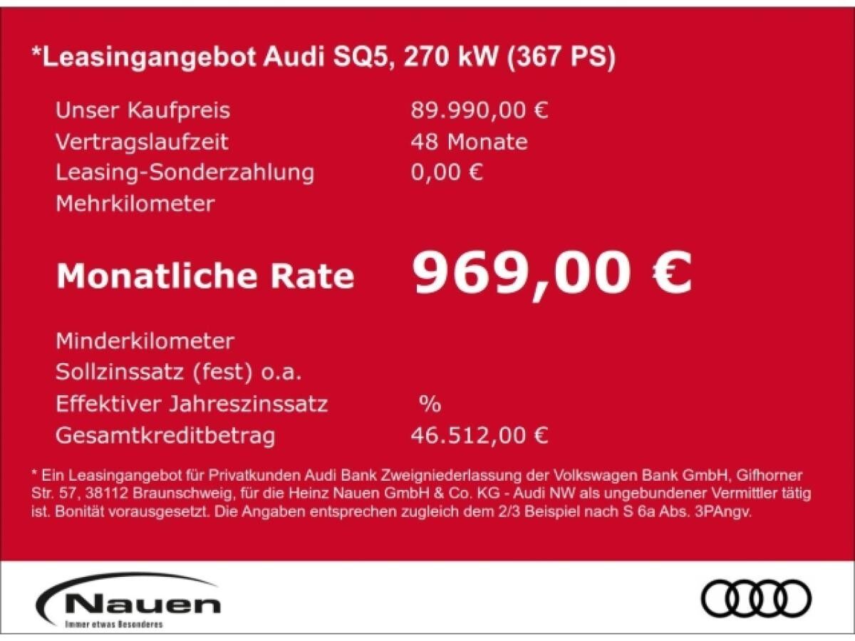 Audi SQ5 quattro TFSI* Sonderleasing für Gewerbe*