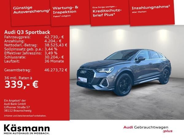 Audi Q3 Sportback S line 35TFSI LED AHK NAV STDHZ VIRT