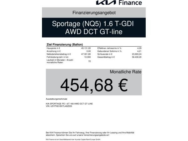 Kia Sportage 1.6 T-GDI AWD DCT GT-line