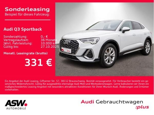 Audi Q3 S line 35TFSI Navi LED AHK ACC PDC // SOFORT VERFÜGBAR!!!