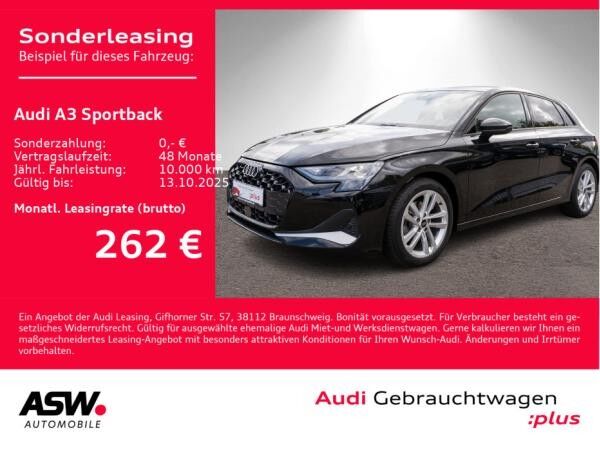 Audi A3 Sportback advanced 30TFSI Navi LED PDC SHZ VC // SOFORT VERFÜGBAR!!