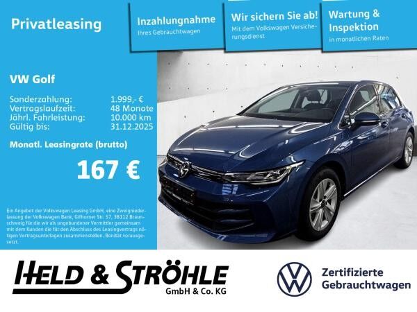 Volkswagen Golf 8 Life 1.5 TSI ACC AHK LED NAVI SHZ 5J.GAR.