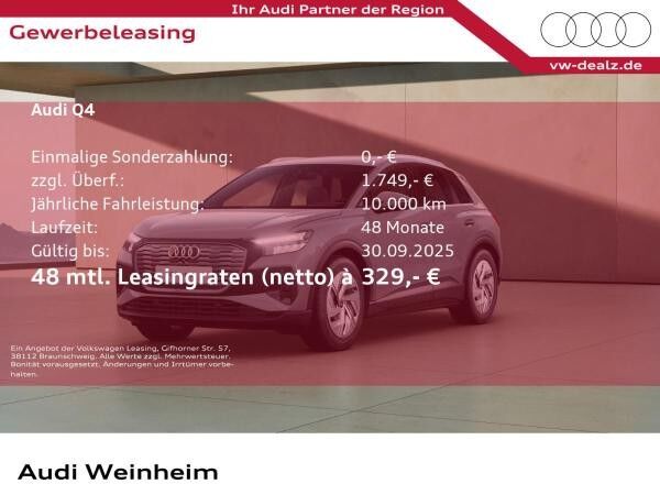 Audi Q4 e-tron Q4 40 e-tron LED MMI Navi Klima