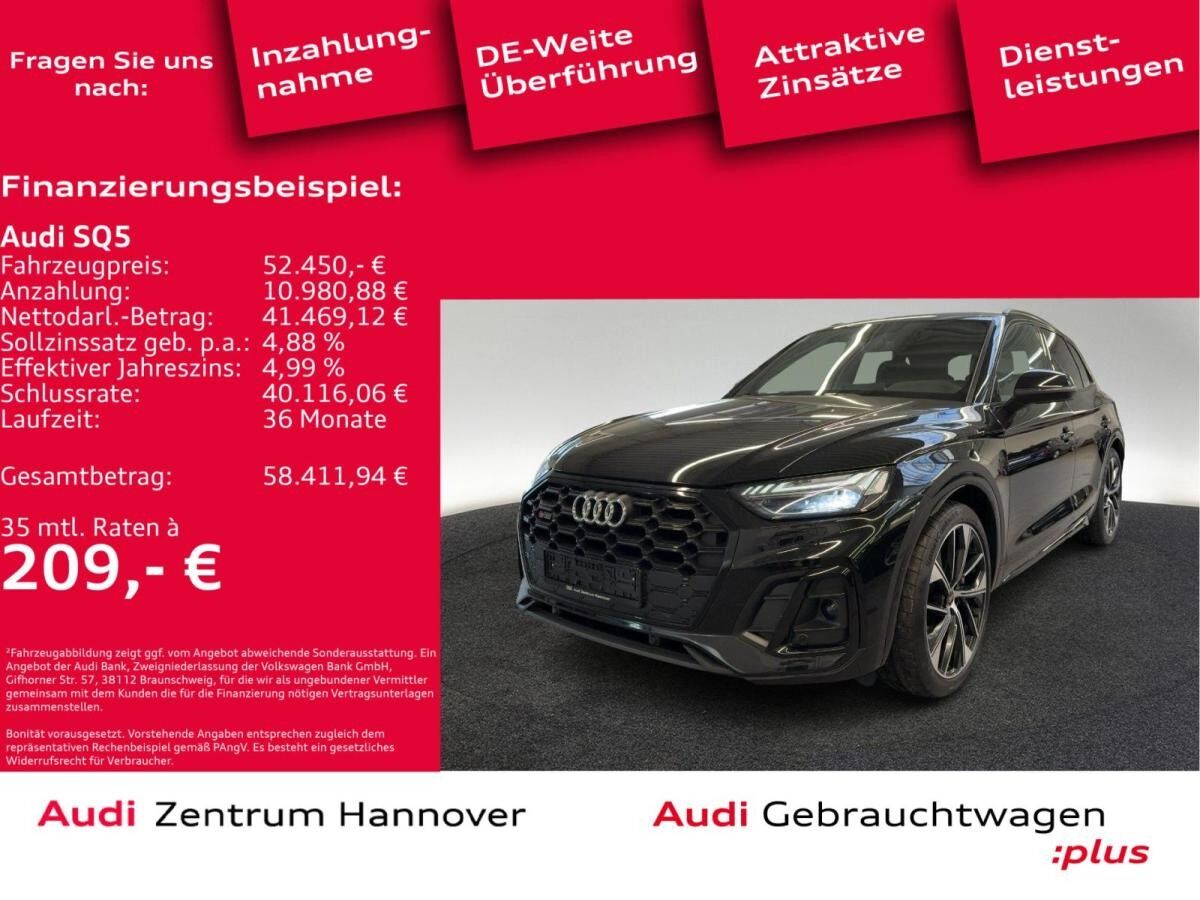 Audi SQ5 3.0 TDI qu. Matrix AHK B&O Kamera Luft Memory