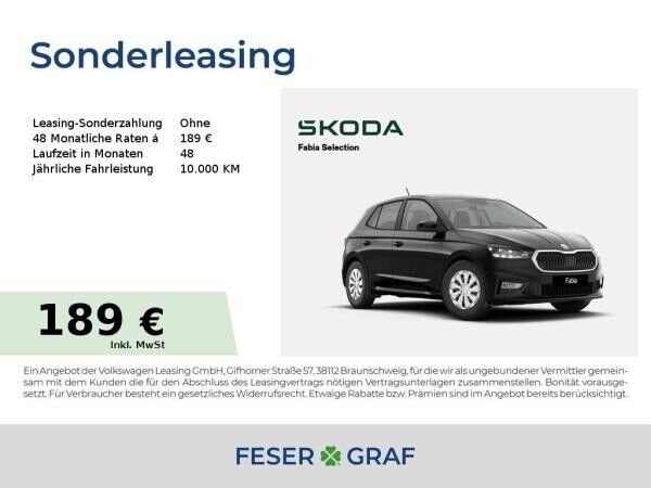 Skoda Fabia Selection 1,0 TSI *LED*SZH*KAM*