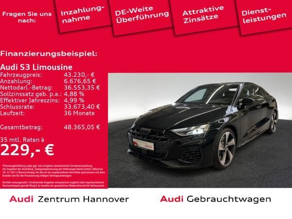 Audi S3 Limousine 2.0 TFSI Kamera virtual Navi LED DAB