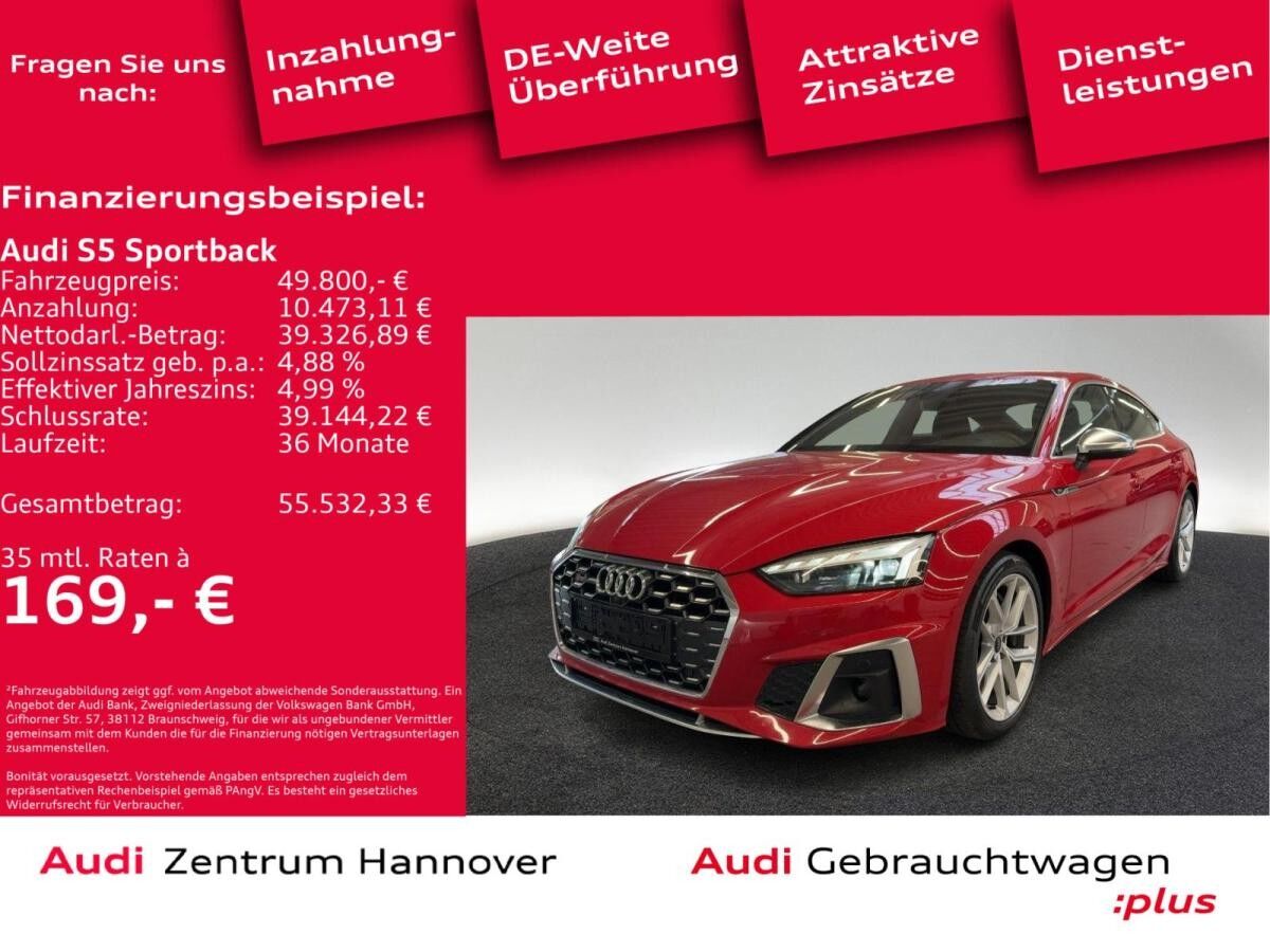 Audi S5 Sportback 55 TDI qu. Matrix Kamera Memory Navi