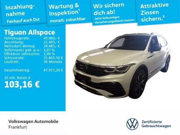 Volkswagen Tiguan Allspace 2.0 TDI R-Line 4Motion Navi AHK IQ.LIGHT - LED-Matrix-Scheinwerfer DAB+