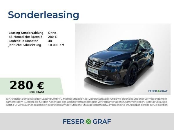 Seat Arona 1.5 TSI DSG FR Black Edition LED/Navi/ACC