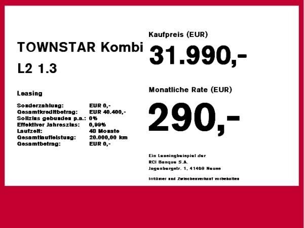 Nissan Townstar Kombi L2 1.3 DIG-T 7AT TEKNA 7Sitzer WKR