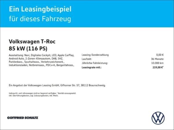 Volkswagen T-Roc LIFE TSI NAVI SITZHEIZUNG EINPARKHILFE LED