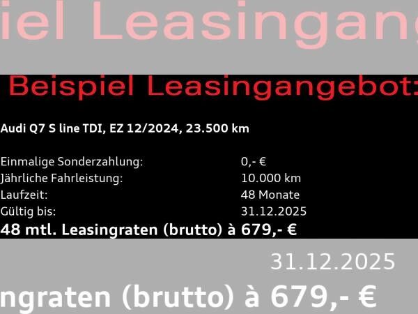 Audi Q7 S-Line 45 TDI quattro / Matrix, Air, HuD, AHK