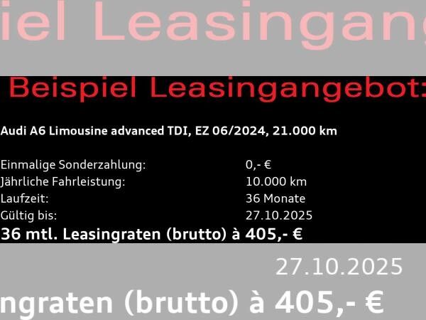 Audi A6 Limousine advanced 40 TDI quattro / Matrix