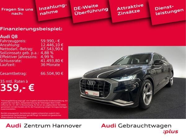 Audi Q8 S line 55 TFSI quattro Pano Matrix AHK B&O Kamera
