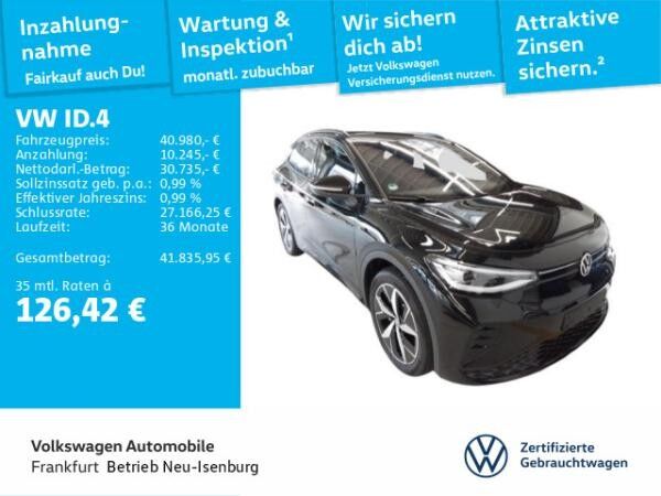 Volkswagen ID.4 GTX mit Entertainment-Paket 4Motion Navi IQ.LIGHT - LED-Matrix-Scheinwerfer Sprachbedienung DAB+
