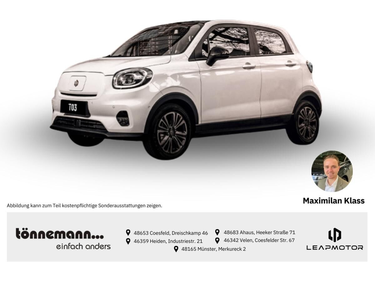 Leapmotor T03 DESIGN 37,3 kWH+RÜCKFAHRKAMERA+PANO+DAB