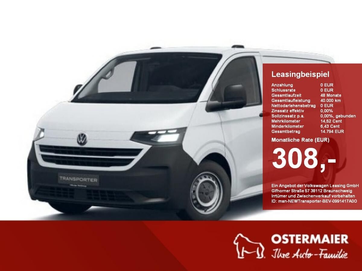Volkswagen Transporter T7 e- Kasten BEV KR 3100mm KLIMA,LED,5J-GARANTIE